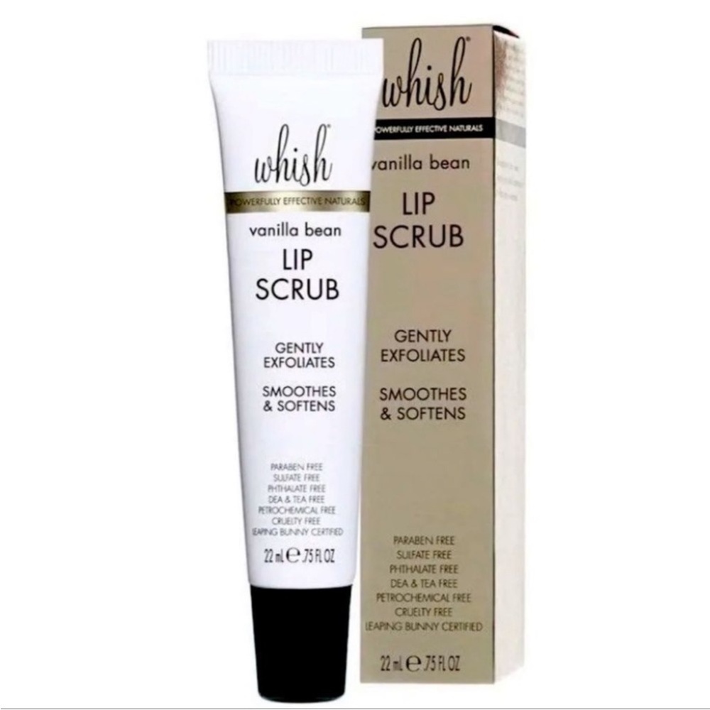 Renowned brand WHISH Vanilla Bean Lip Scrub NIB sealed